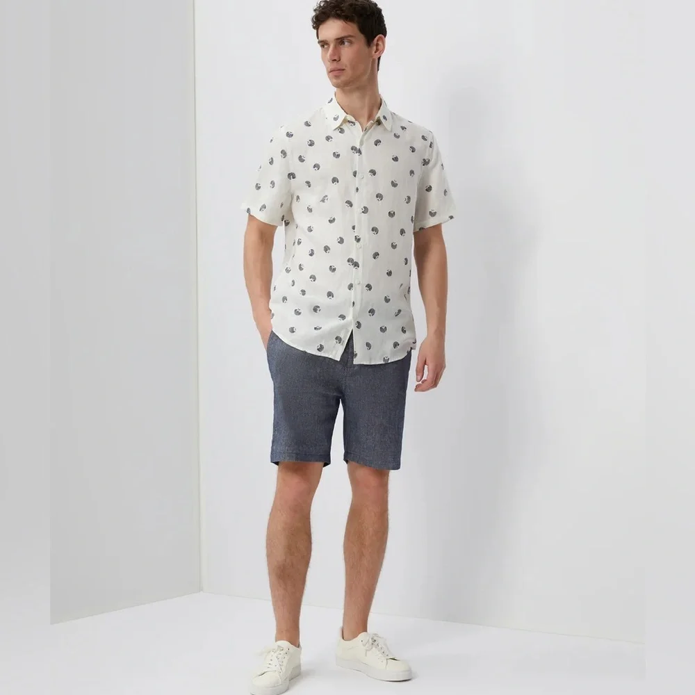 Onia Linen Blend Canvas Traveler Shorts